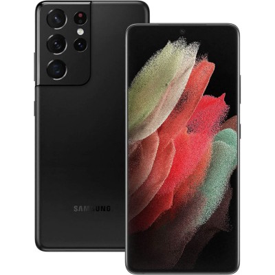 Refurbished Samsung Galaxy S21 Ultra 5G 128GB Phantom Black, Unlocked - Good Condition 