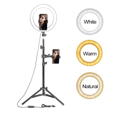 10&quot; LED Ring Light Photographic Selfie Ring Lighting with Stand for Smartphone Youtube Makeup Video Studio Tripod Ring Light 